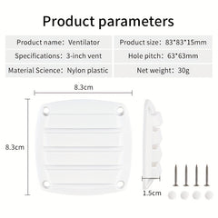Boat Nylon Vent Cover Louver Plastic Air Vent Cover Outlet for RV Yacht