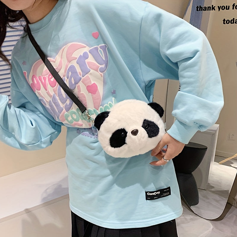 Panda Plush Crossbody Bag Mini Coin Purse Shoulder Bag