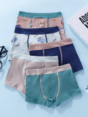 5pcs Boys Boxer Briefs Pack