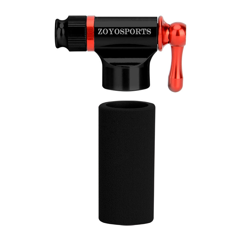 CO2 Inflator & Mini Pump Set w/ Insulated Sleeve, No Gas Alloy Bike Pump