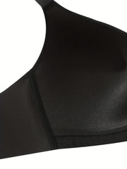 Women's Plus Size Wireless Padded T-shirt Bra - Adjustable Strap