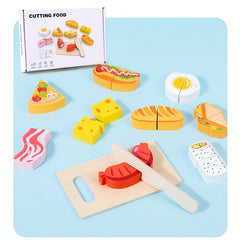 Wooden Pretend Play Food Toy Set for Kids