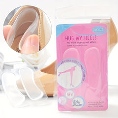 1 Pair Transparent Soft Silicone Heel Protector Foot Care Insole