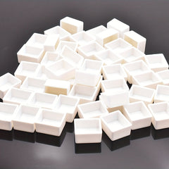50pcs Watercolor Half Pans Empty Plastic Paint Pan for DIY Painting Travel Case
