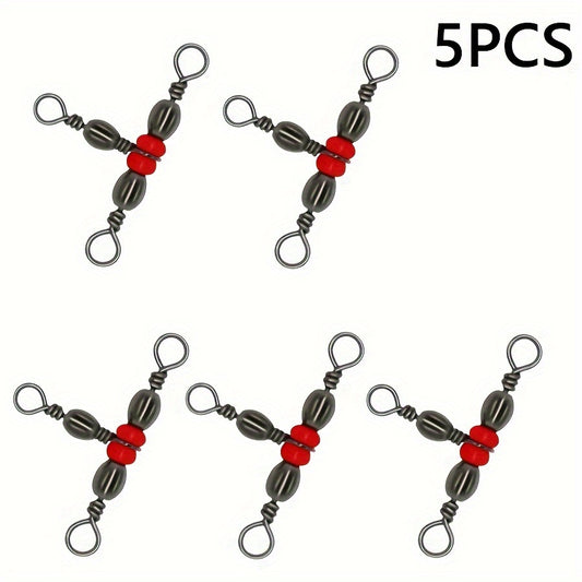 10Pcs Fishing Buckle 360 Degree Mini Rotating Ring Fish Hook Bait Connector