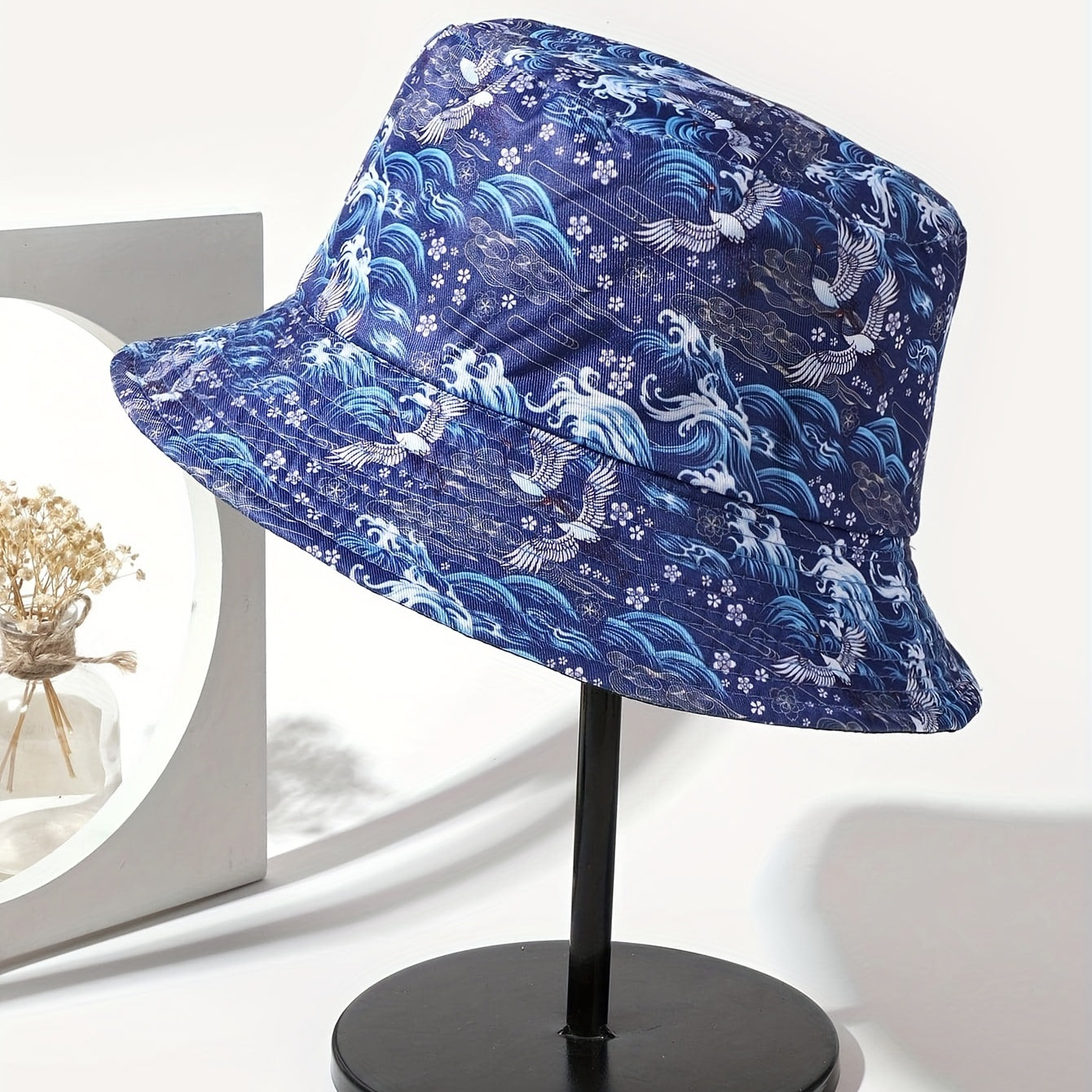 Multicolor Cartoon Print Bucket Hat Reversible Sunshade Basin Hats