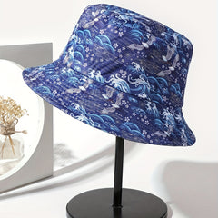 Multicolor Cartoon Print Bucket Hat Reversible Sunshade Basin Hats
