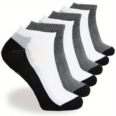 6 Pairs Men's Mid Crew Sport Socks Cotton Blend Breathable Socks