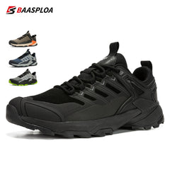 Baasploa Men's Lace Up Hiking Shoes for Trekking