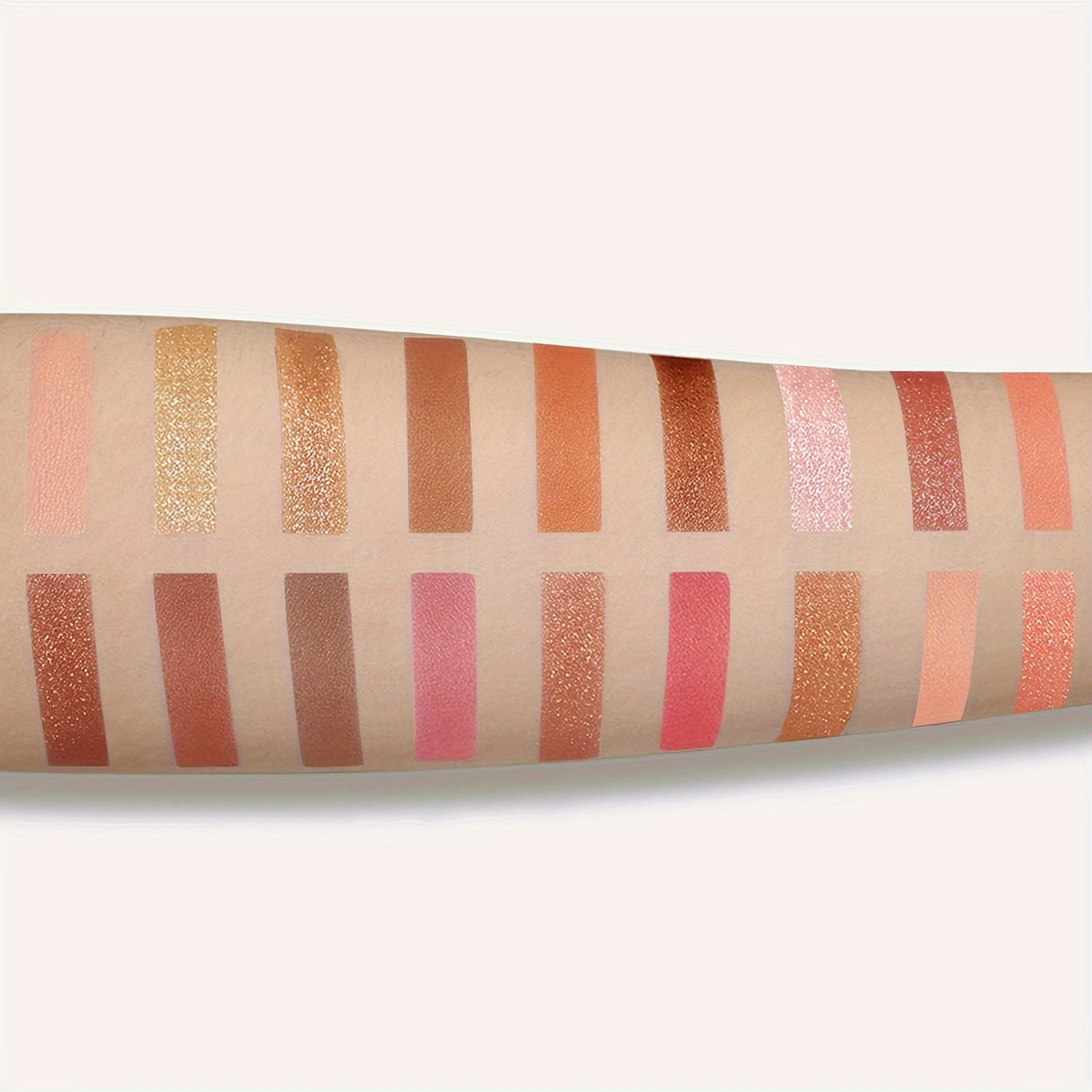 18-Color Chocolate Eyeshadow Palette Matte Glitter Shimmer Metallic Satin Finish