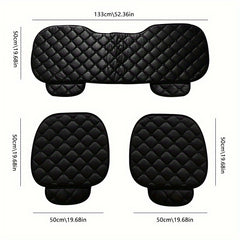3pcs Car Seat Cushion Set Non-slip Winter Warm Seat Protector Universal