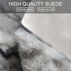Faux Fur Fluffy Area Rug Soft Thick Floor Mat Non-slip Living Room