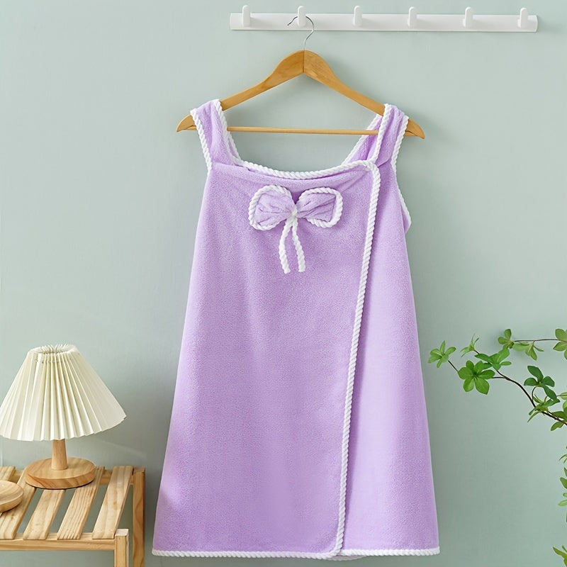 Quick Drying Coral Velvet Bath Skirt for Adults