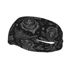 Unisex Paisley Sports Headband Sweat Wicking Stretchy Polyester Floral Patterns