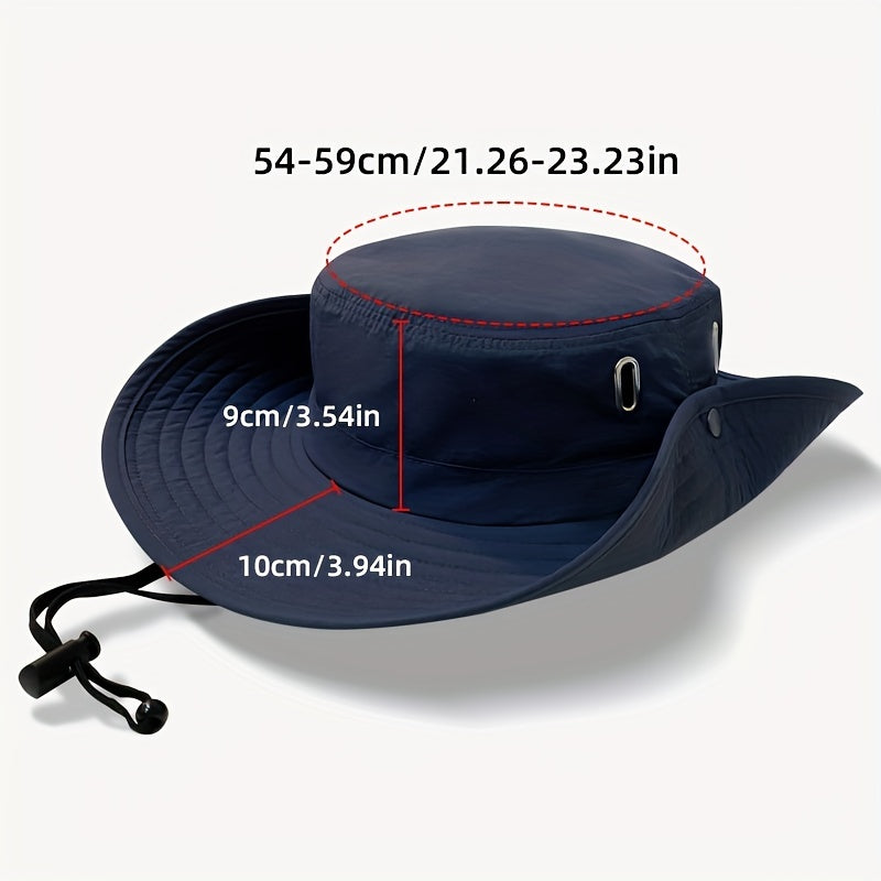 Men's Casual Sunshade Straw Hat for Summer Fishing