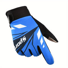 Men's Full Fingered Sunscreen Driving Gloves Anti Slip Breathable