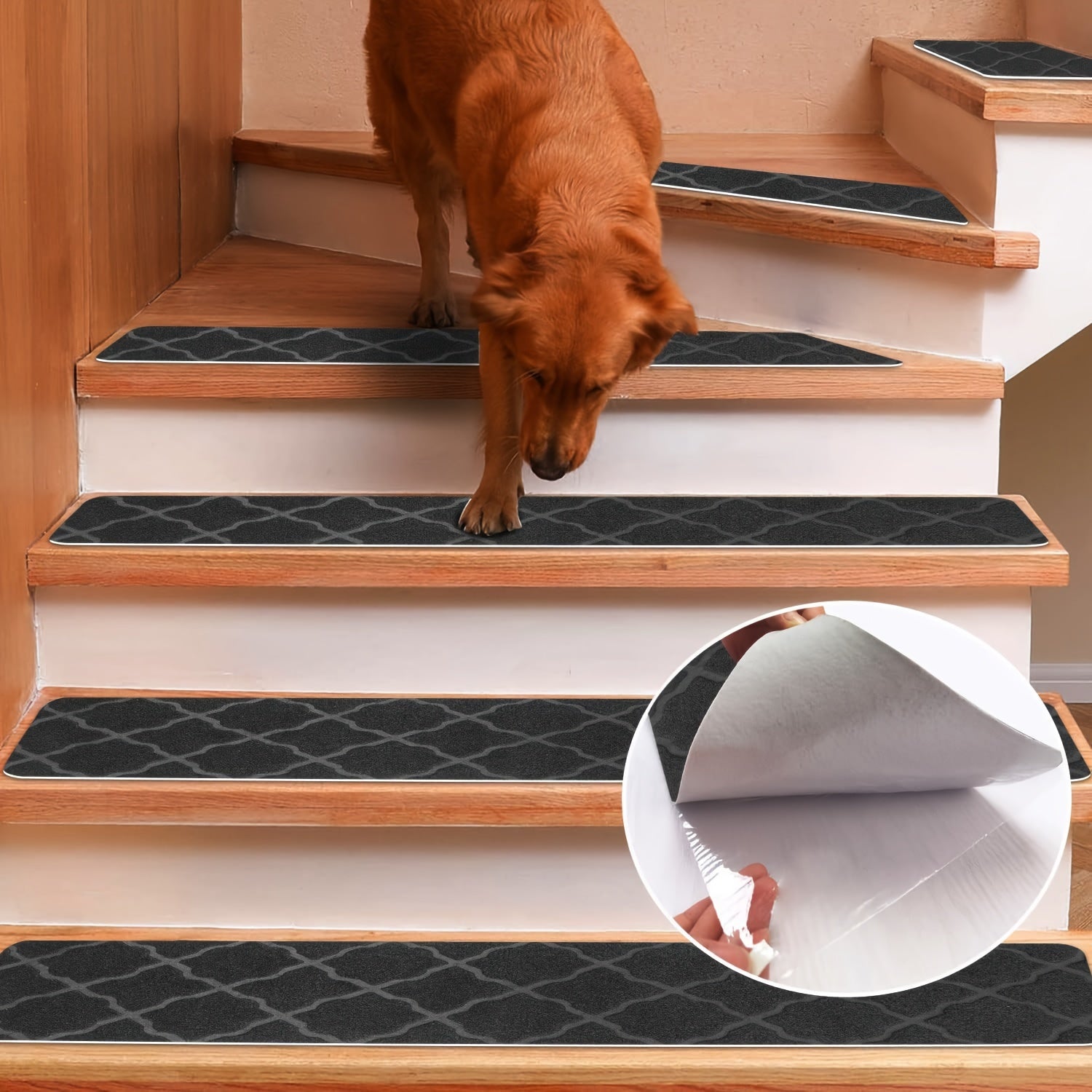 15pcs Non Slip Stair Treads Double Adhesive Tape Grip Tape Anti Slip Tape