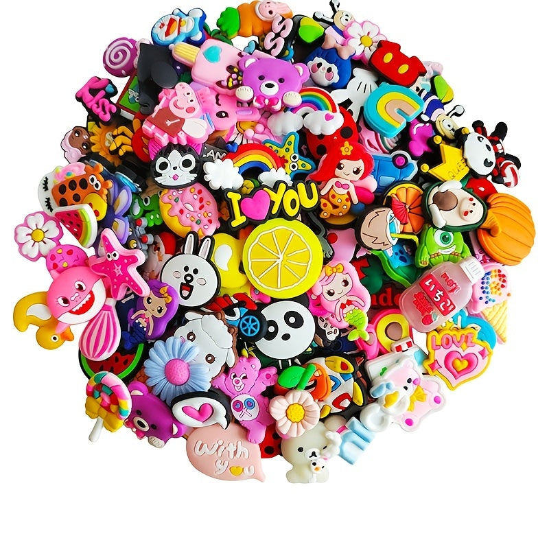 Cartoon Shoe Charms Random Shoe Decoration For DIY Clog Sandals Bracelets
