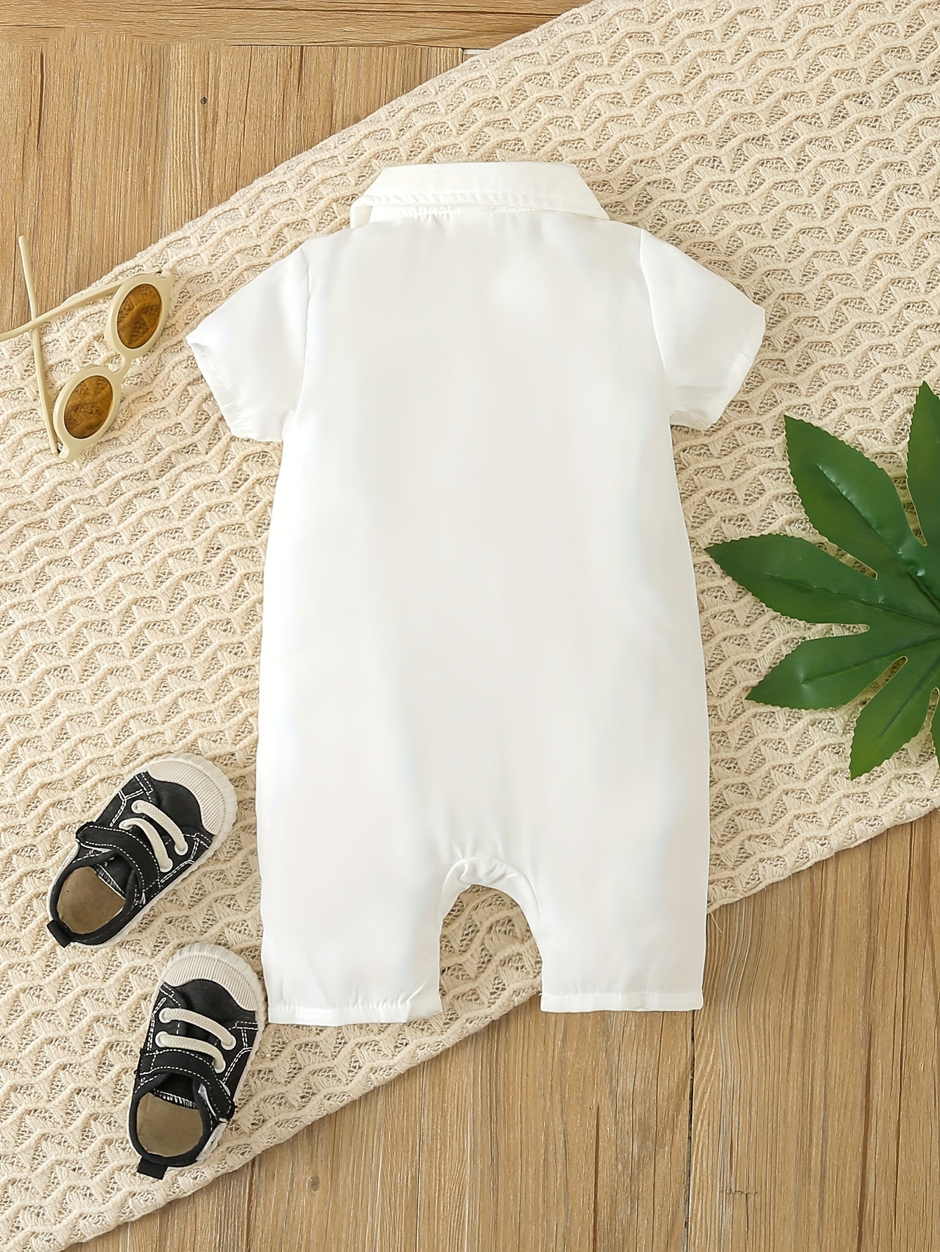 Coconut Tree Graphic Baby Girls Jumpsuit