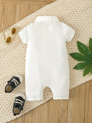 Coconut Tree Graphic Baby Girls Jumpsuit