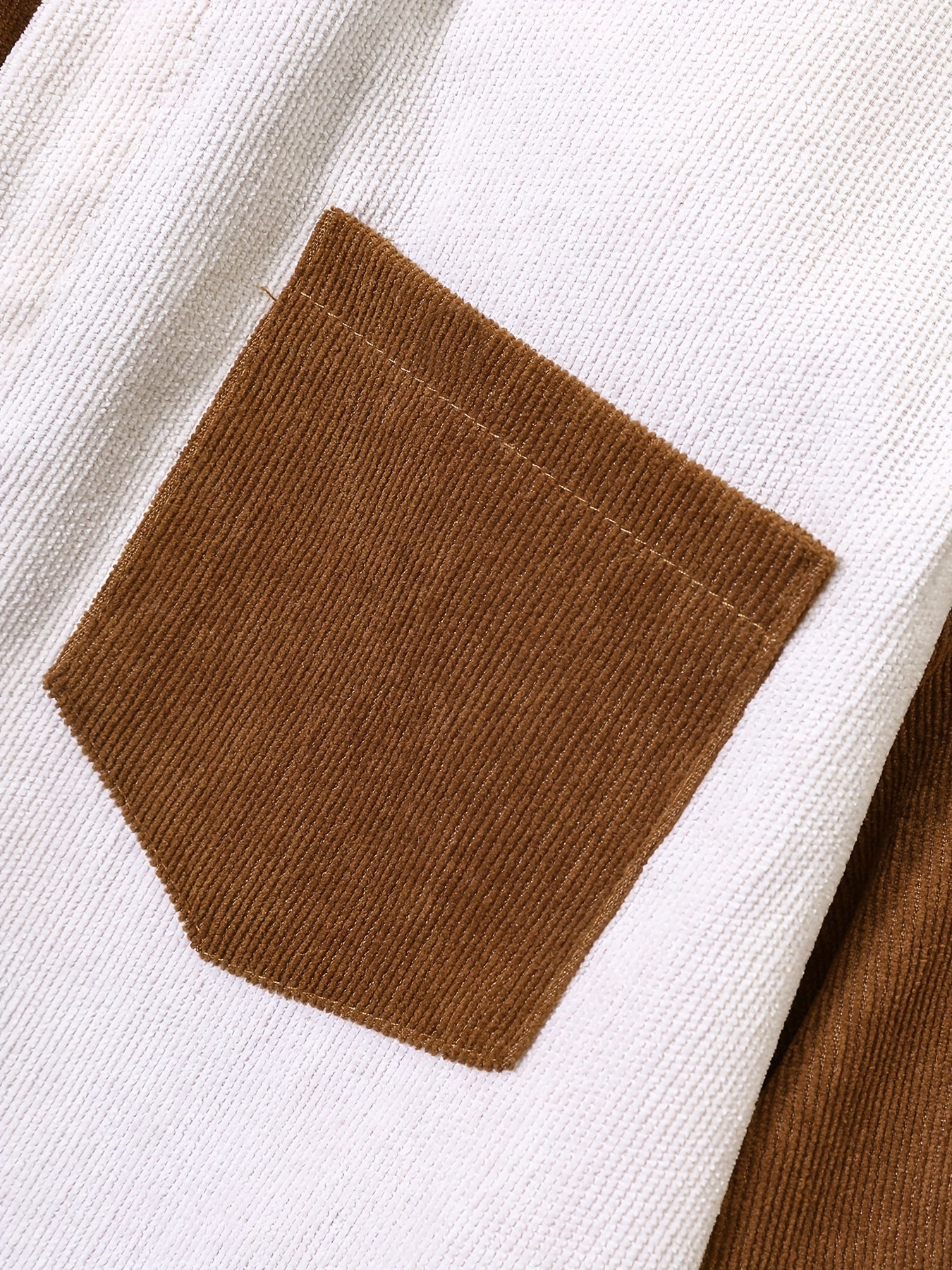 Boy's Corduroy Shirt & Sweatpants Set for Spring Fall