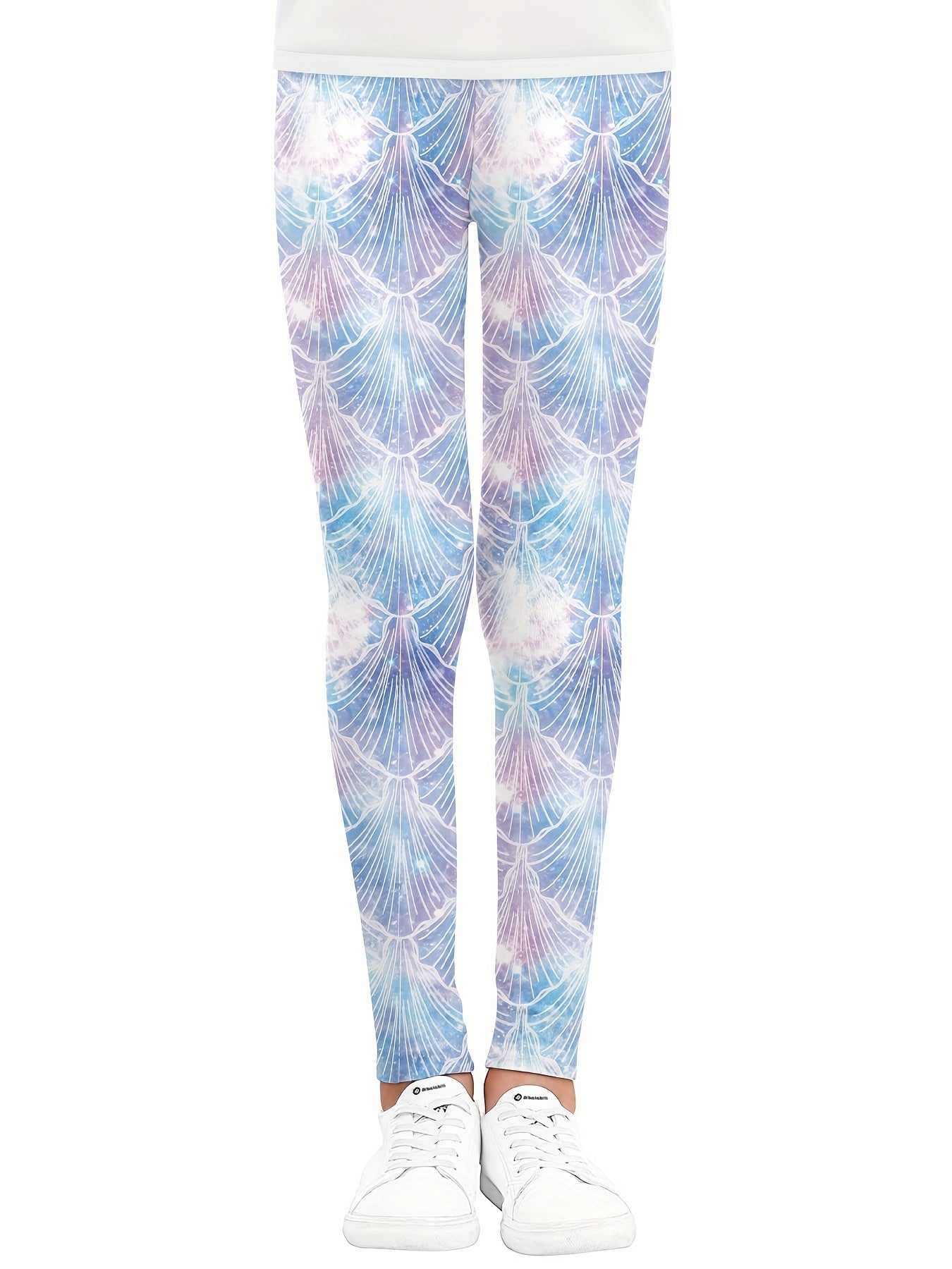 Toddler Girls Pink And Shells Graphic Stretch Leggings
