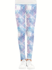 Toddler Girls Pink And Shells Graphic Stretch Leggings