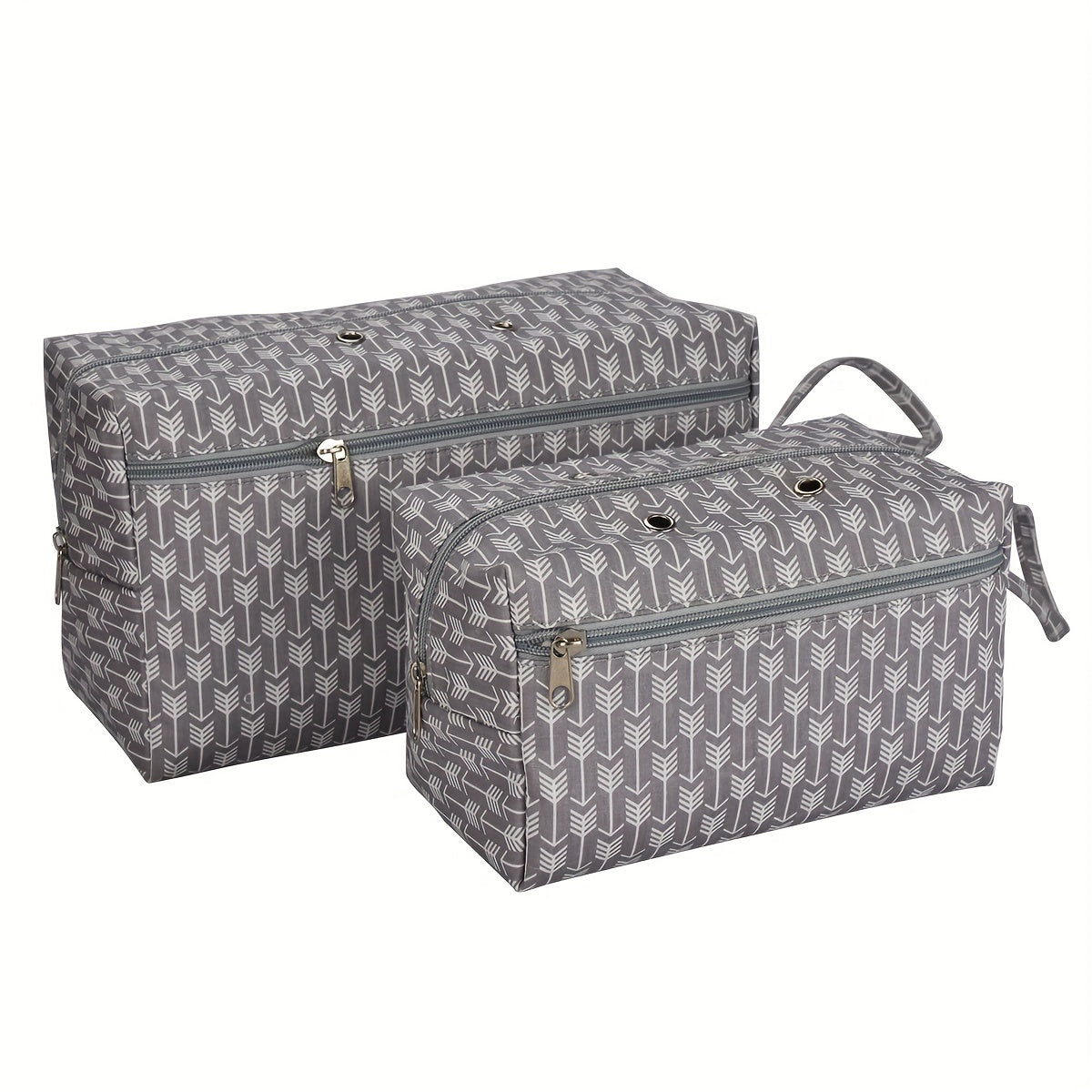 Yarn Storage Bag Crochet Organizer Bag With Dividers Gray