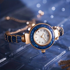 LIGE Teen Faux Diamond Watch Classic Women's Quartz Watch