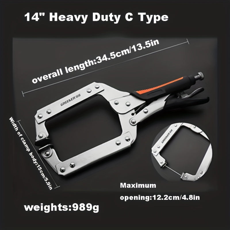 3pc Carbon Steel Mini Locking Pliers Set for Fastening & Repair