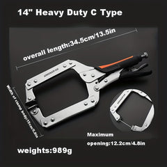 3pc Carbon Steel Mini Locking Pliers Set for Fastening & Repair