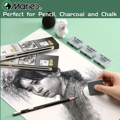 Plasticity Erasers Kneaded Rubber Art Supplies For Drawing Blend Sketch Grey