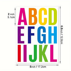 24 Sheets Waterproof Letter Stickers for Mailboxes Cars Numbers Symbols
