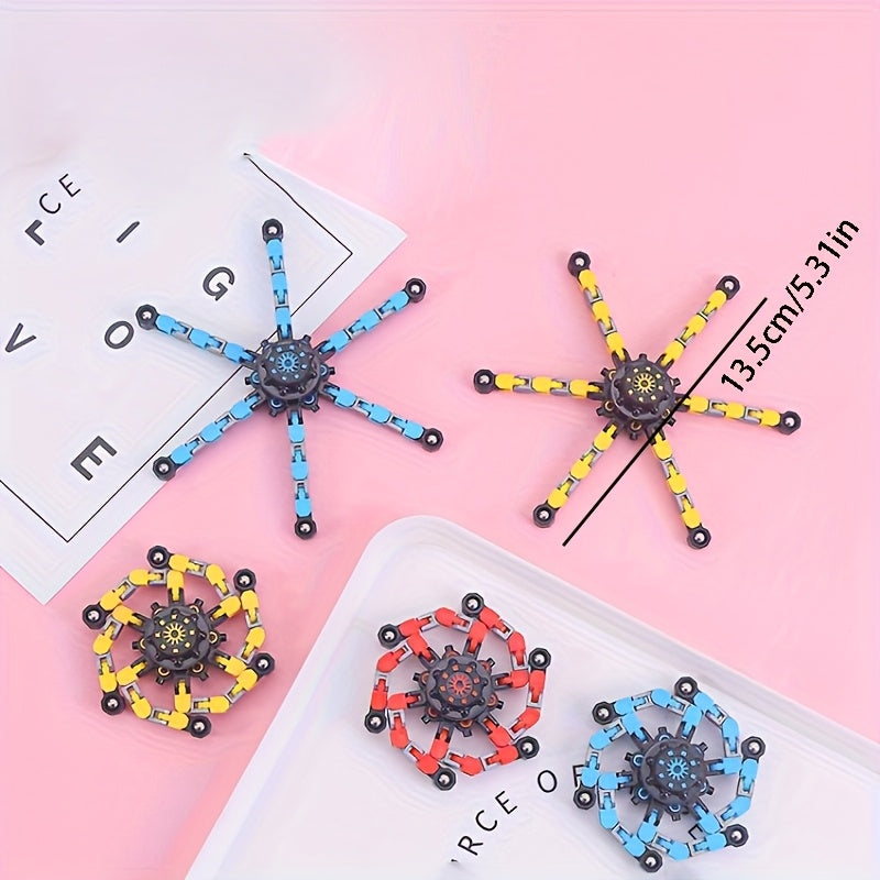 2pcs Fingertip Mechanical Gyroscope Transforming Mecha Toy