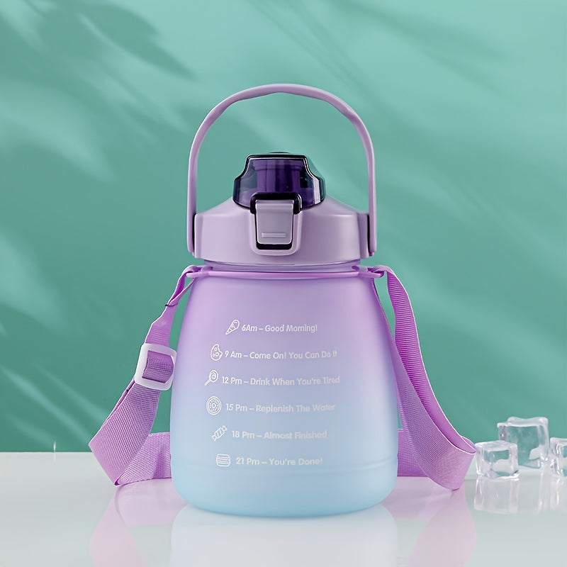1300ml Large Capacity Water Cup Gradient Bottle For Sports Fitness
