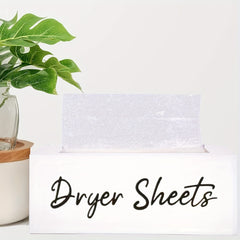 Wooden Tissue Box Laundry Dryer Paper Holder Rustic Farmhouse Storage