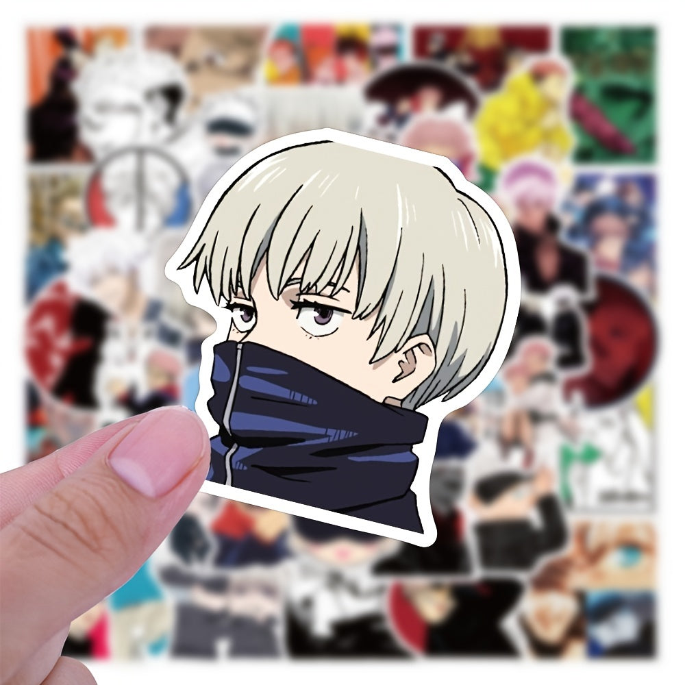50pcs Anime Vinyl Decorative Sticker for Laptop Skateboard Cup Bottle Notebook