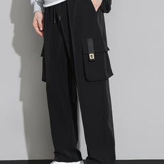 Men's Casual Flap Pocket Straight Leg Pant