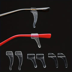 3 Pairs Glasses Ear Hook Non Slip Silicone Leg Tip Fixer