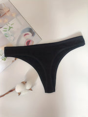 6 Pcs Sexy Low Waist Thongs Soft & Comfy Women's Lingerie