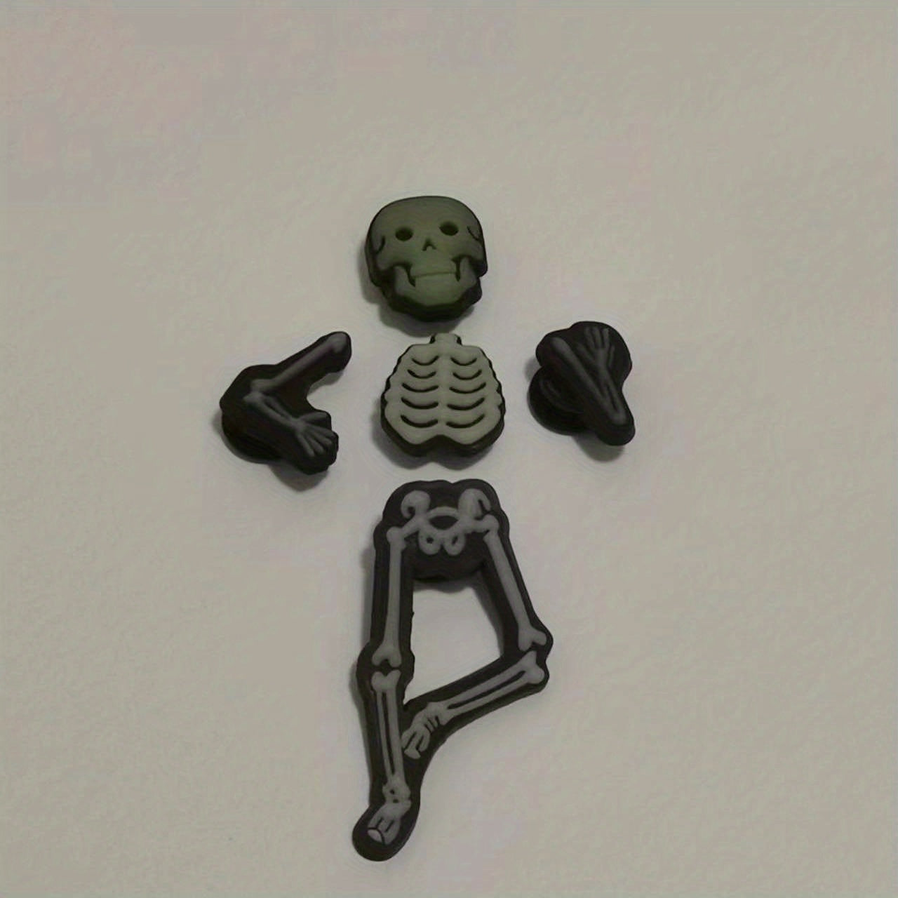 Skeleton PVC Charms For Shoes Light In Night Jibitz For Sandals