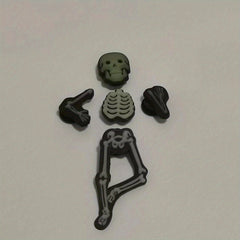 Skeleton PVC Charms For Shoes Light In Night Jibitz For Sandals