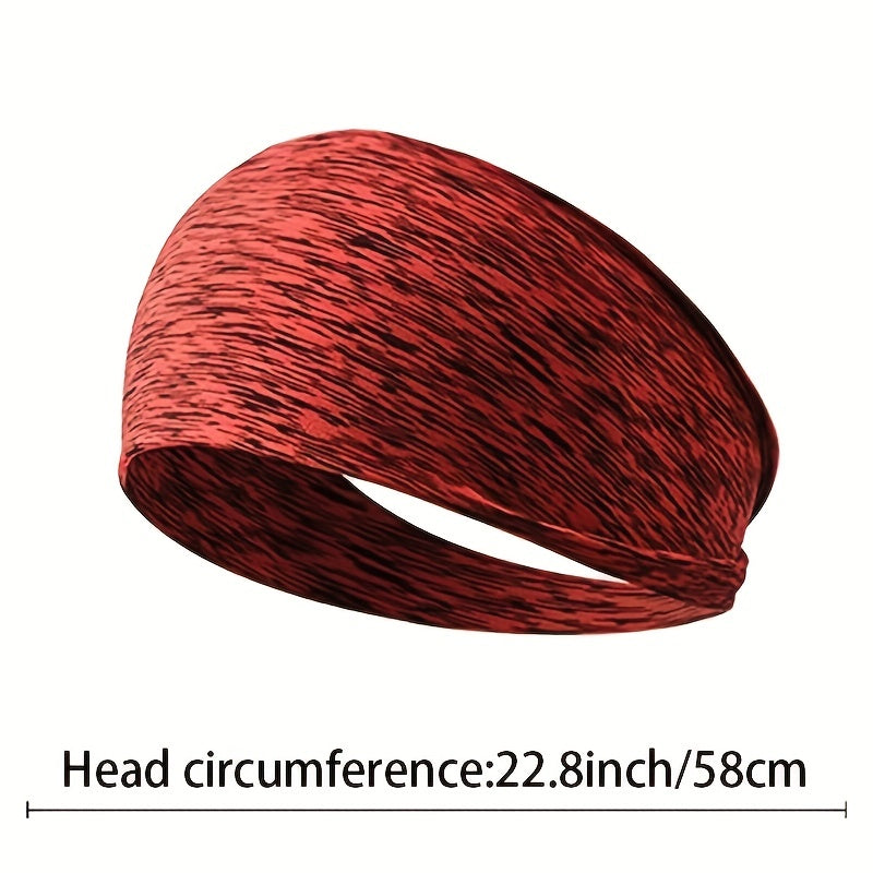 Gradient Elastic Workout Headbands Non Slip Sport Sweatbands Yoga Hairbands