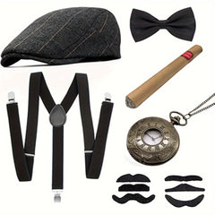 1920s Costume Set for Adults Halloween Cosplay Props