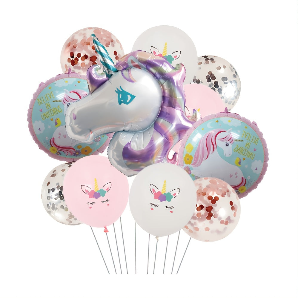 Unicorn Balloons Set for Girls Birthday Party