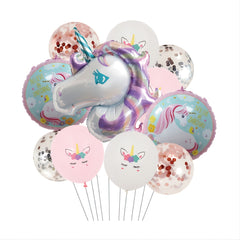 Unicorn Balloons Set for Girls Birthday Party