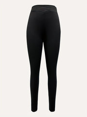 Solid Leggings Casual Slim Long Length