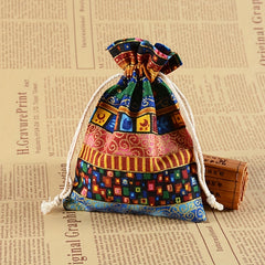 Ethnic Windbreaker Pocket Drawstring Fragrance Bag Empty Bag Jewelry