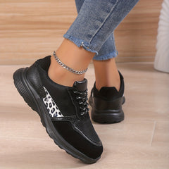 Leopard Print Running Shoes Lightweight Non-slip Sneakers