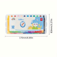 Water Soluble Painting Stick 36 Colors in Clear Case
